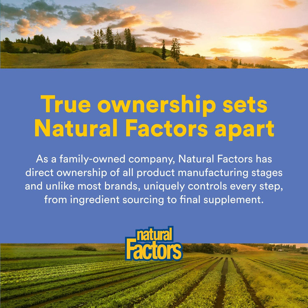 Natural Factors ThyroSense packaging indicates gluten- and soy-free formulation for sensitive diets.