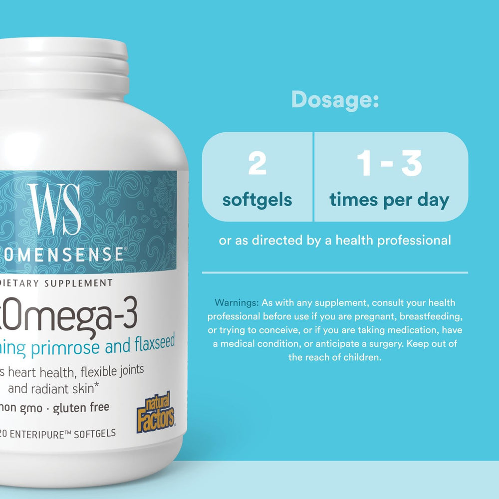 Evening primrose oil in WomenSense RxOmega-3 supports balance and skin comfort