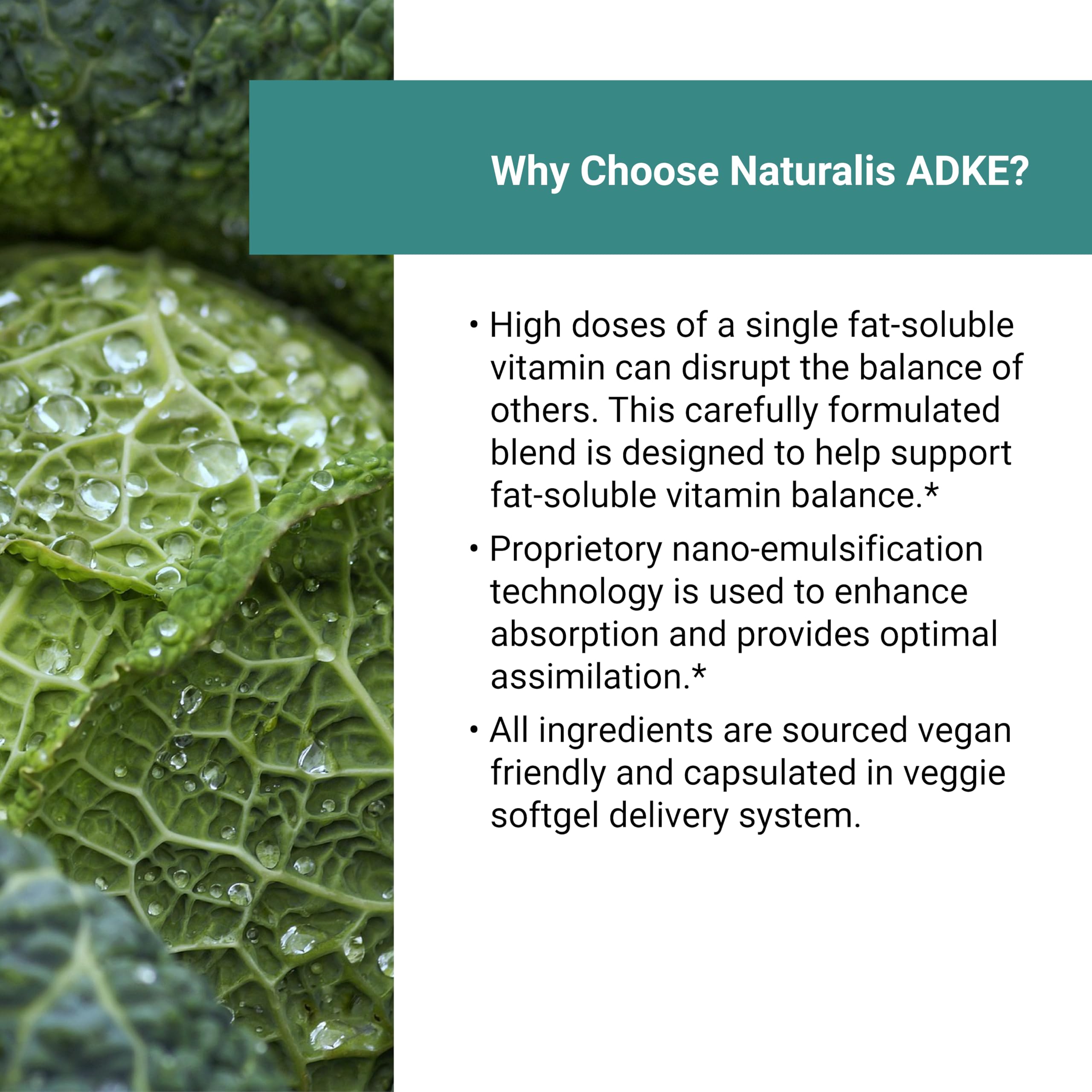 Naturalis algae-derived D3 and K2 MK7 visual suggests plant-based nutrient synergy