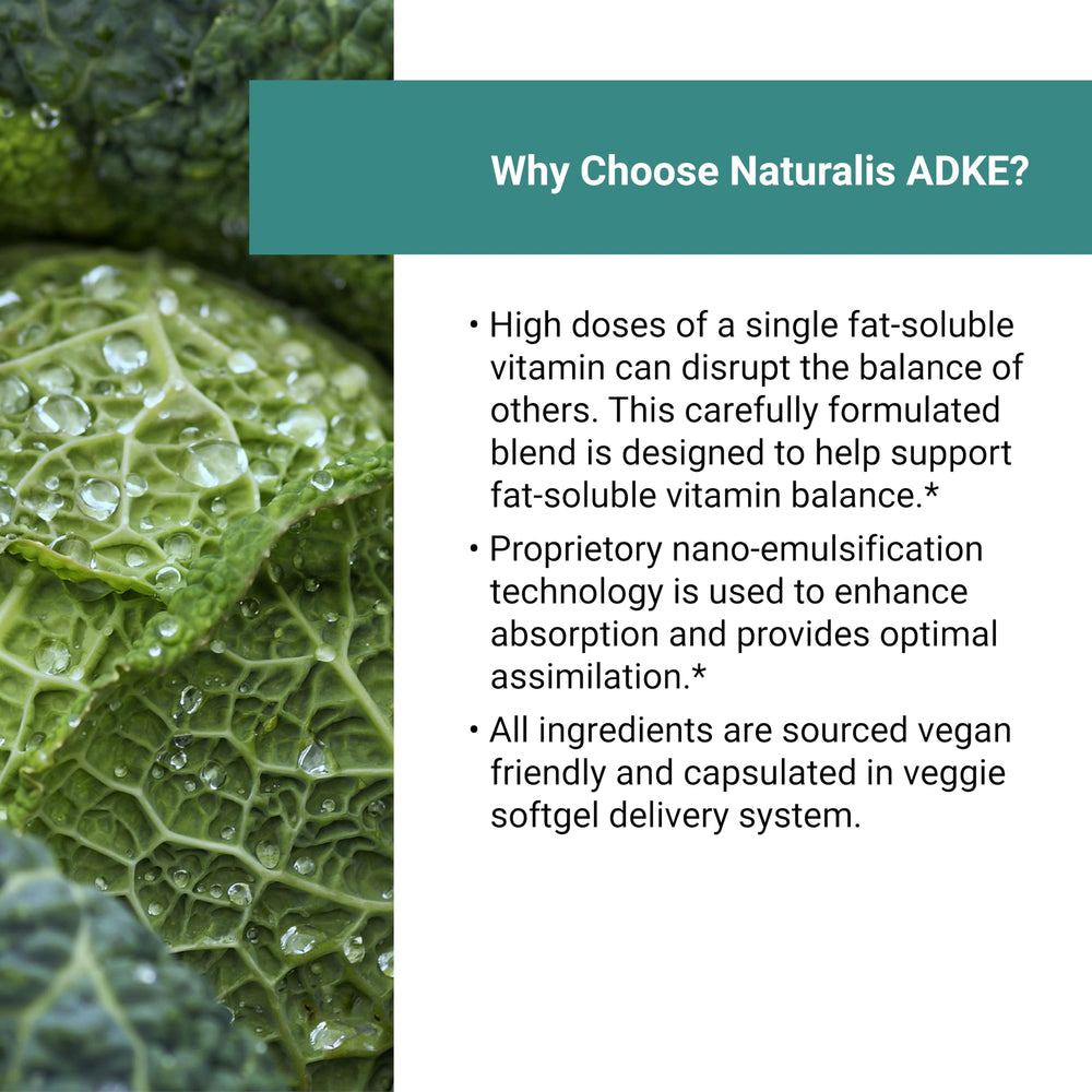 Naturalis algae-derived D3 and K2 MK7 visual suggests plant-based nutrient synergy