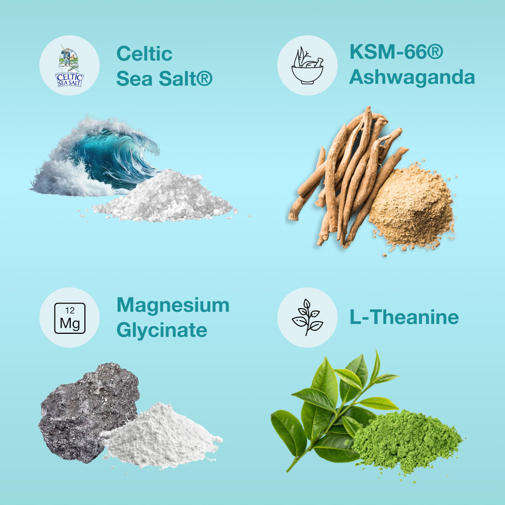 Naturalist Celtic Sea Salt minerals image underlines hydration support.