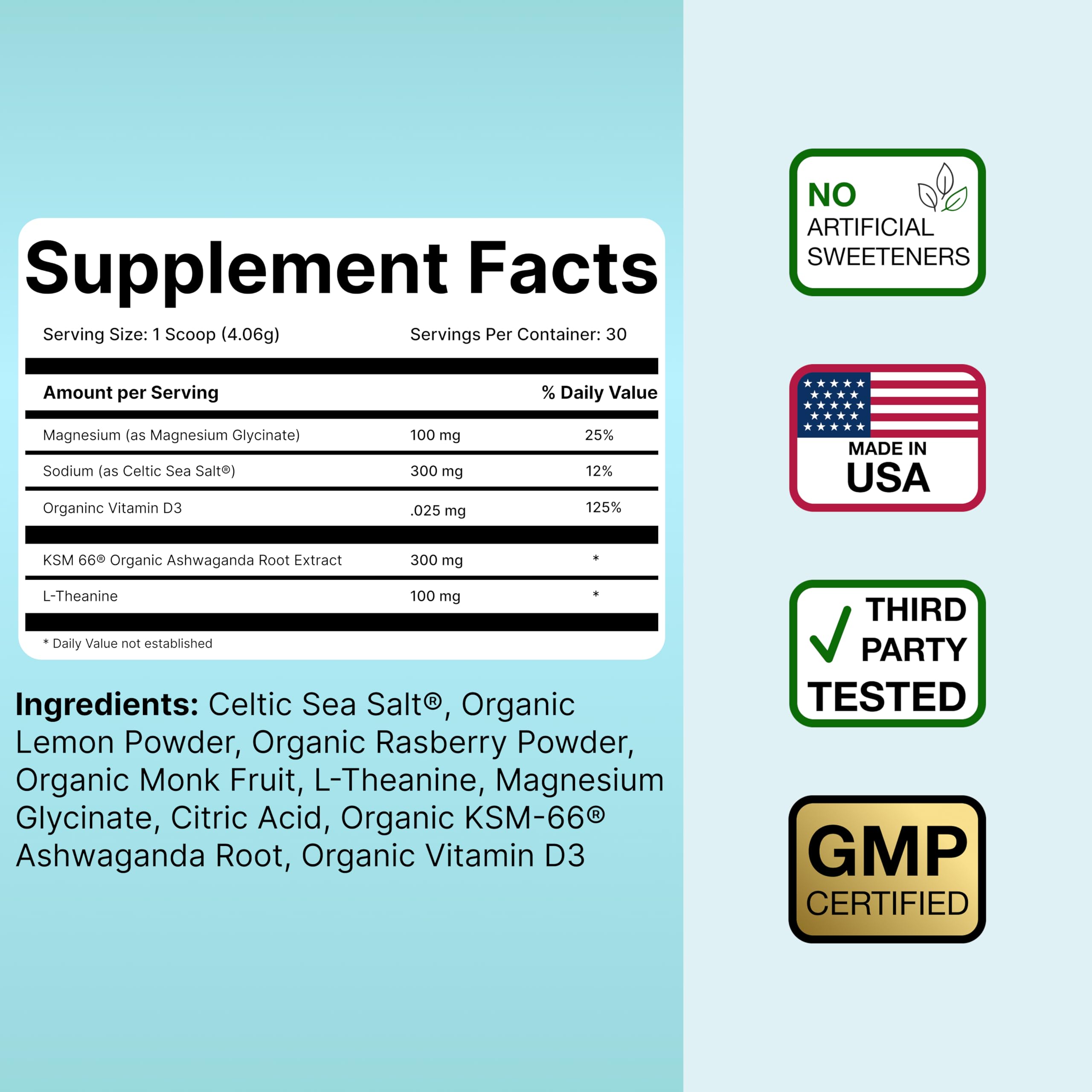 Naturalist Natural Rest label closeup highlights organic, clean ingredients.