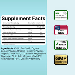 Naturalist Natural Rest label closeup highlights organic, clean ingredients.