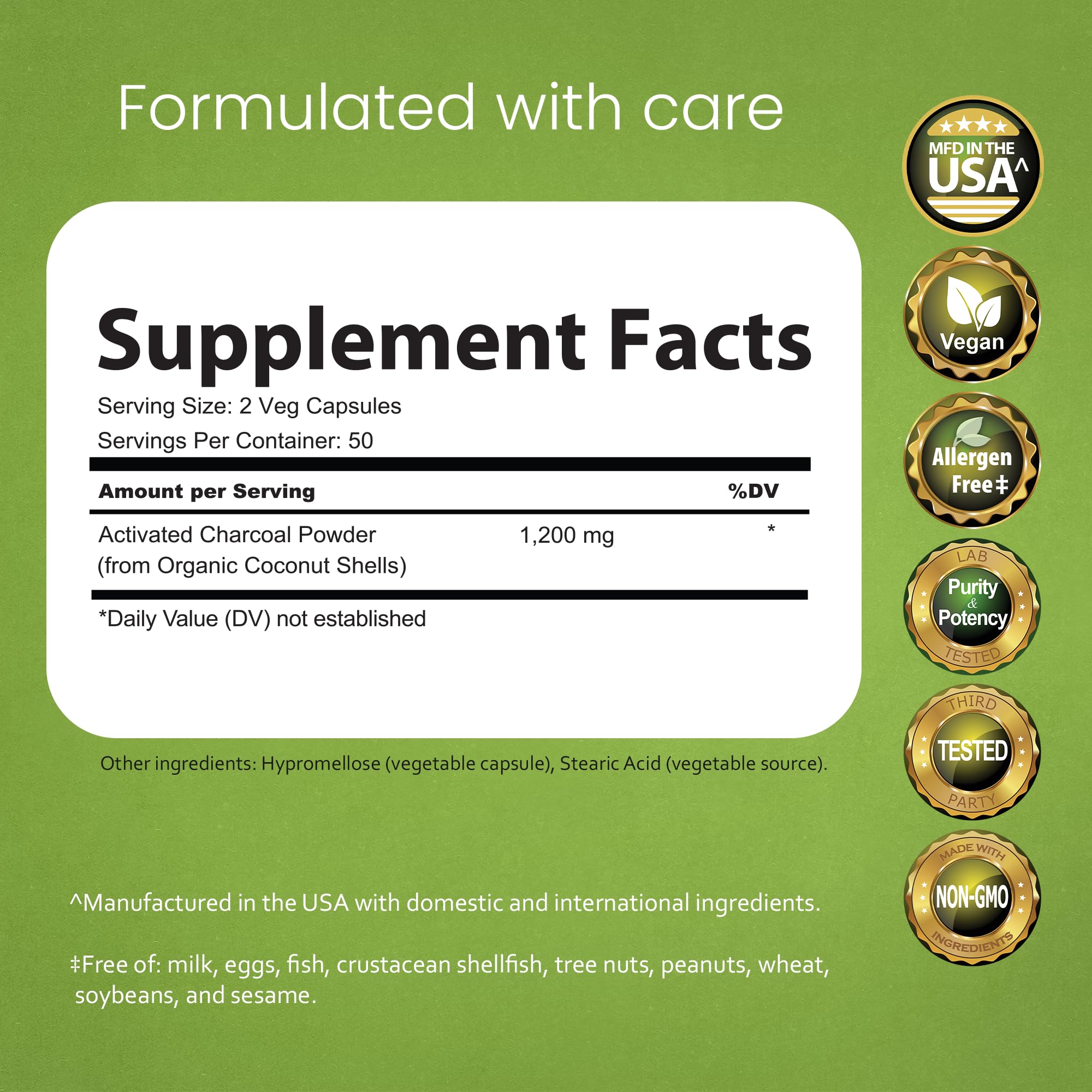 NaturaLife Labs activated charcoal from coconut shells close-up for purity