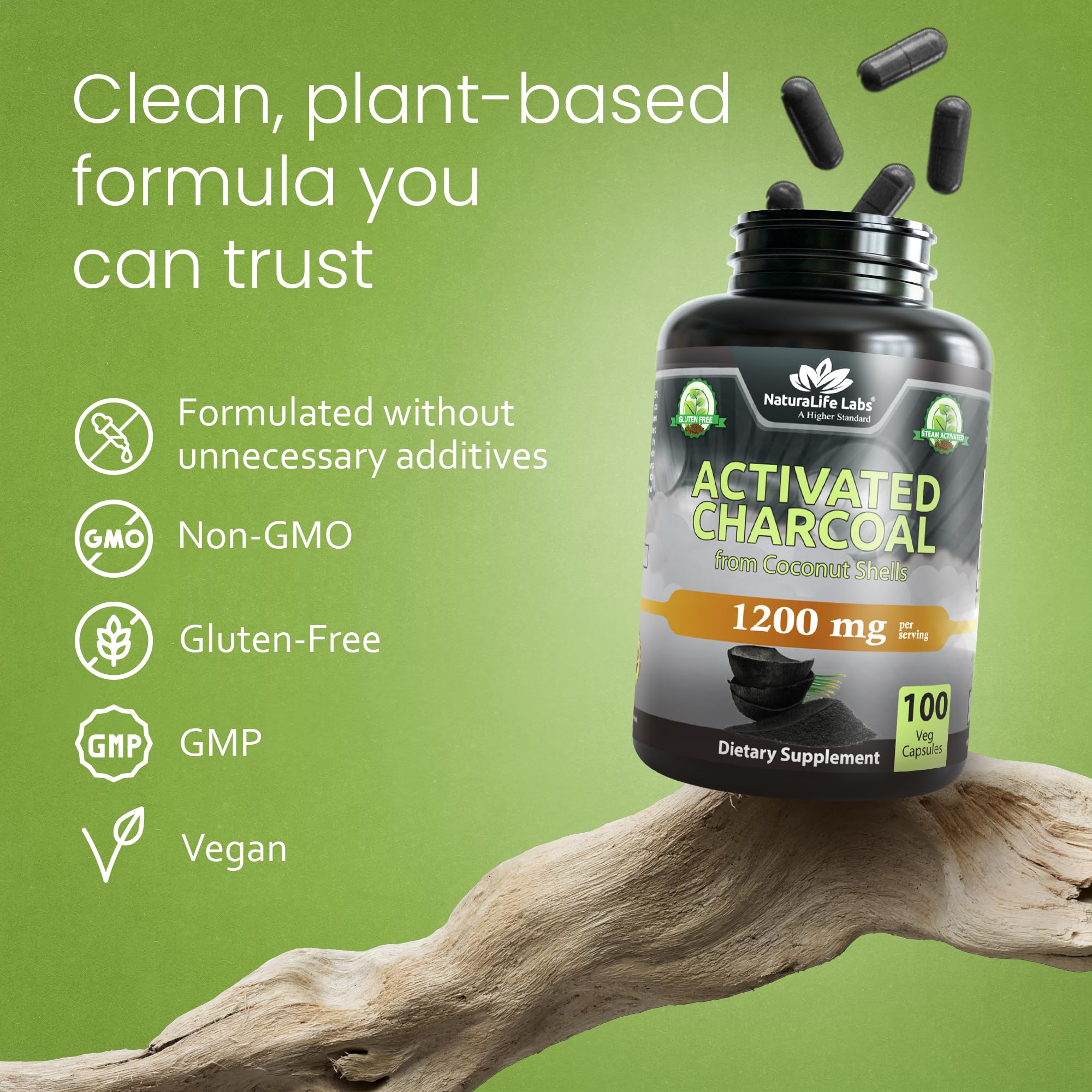 NaturaLife Labs third-party testing seal on packaging