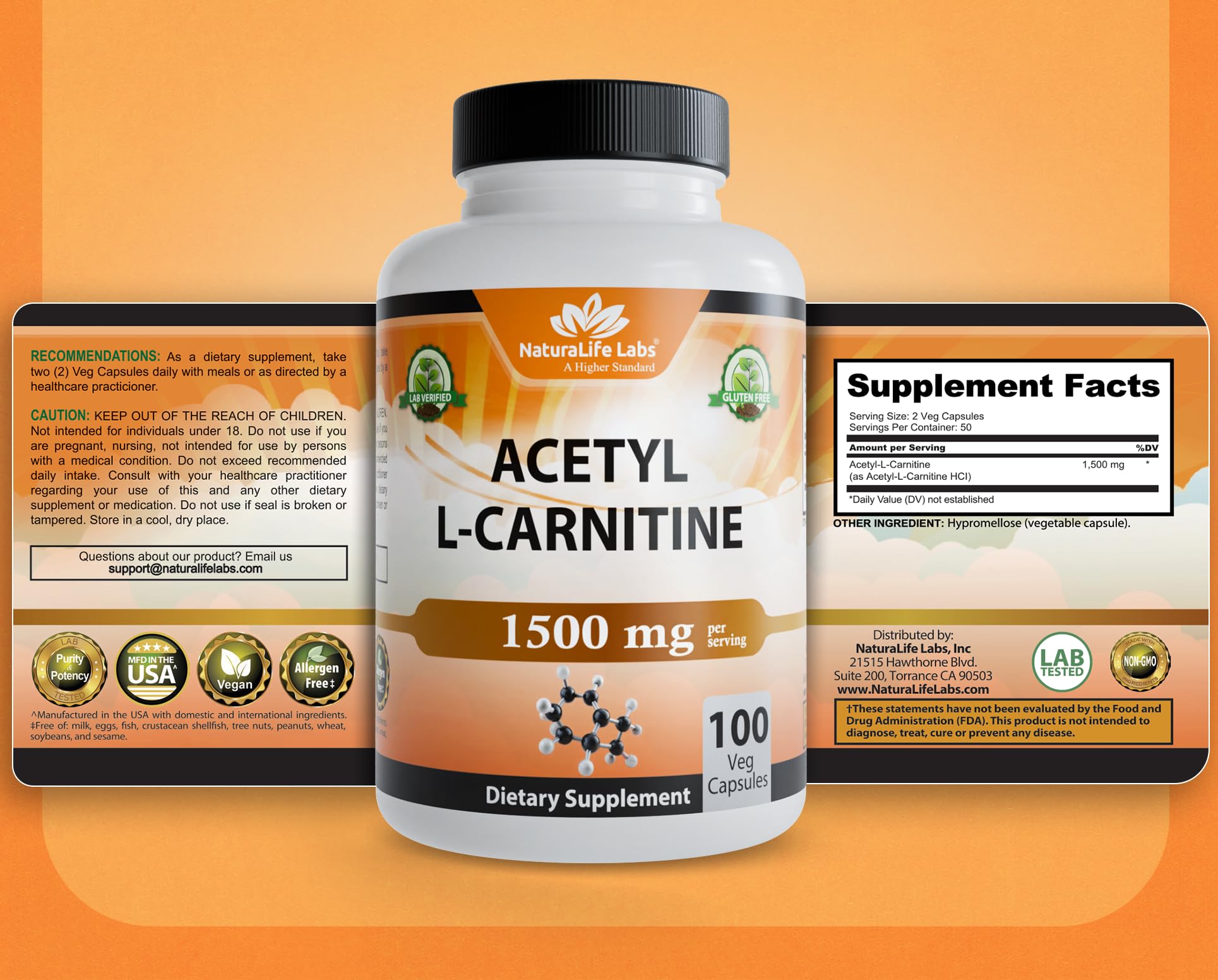 NaturaLife Labs gluten-free non-GMO product image for sensitive diets