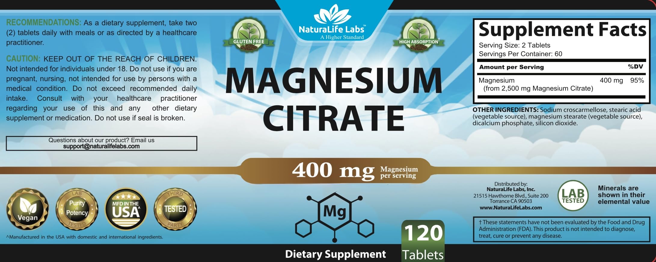 NaturaLife Labs bottle with label highlighting vegan and non-GMO