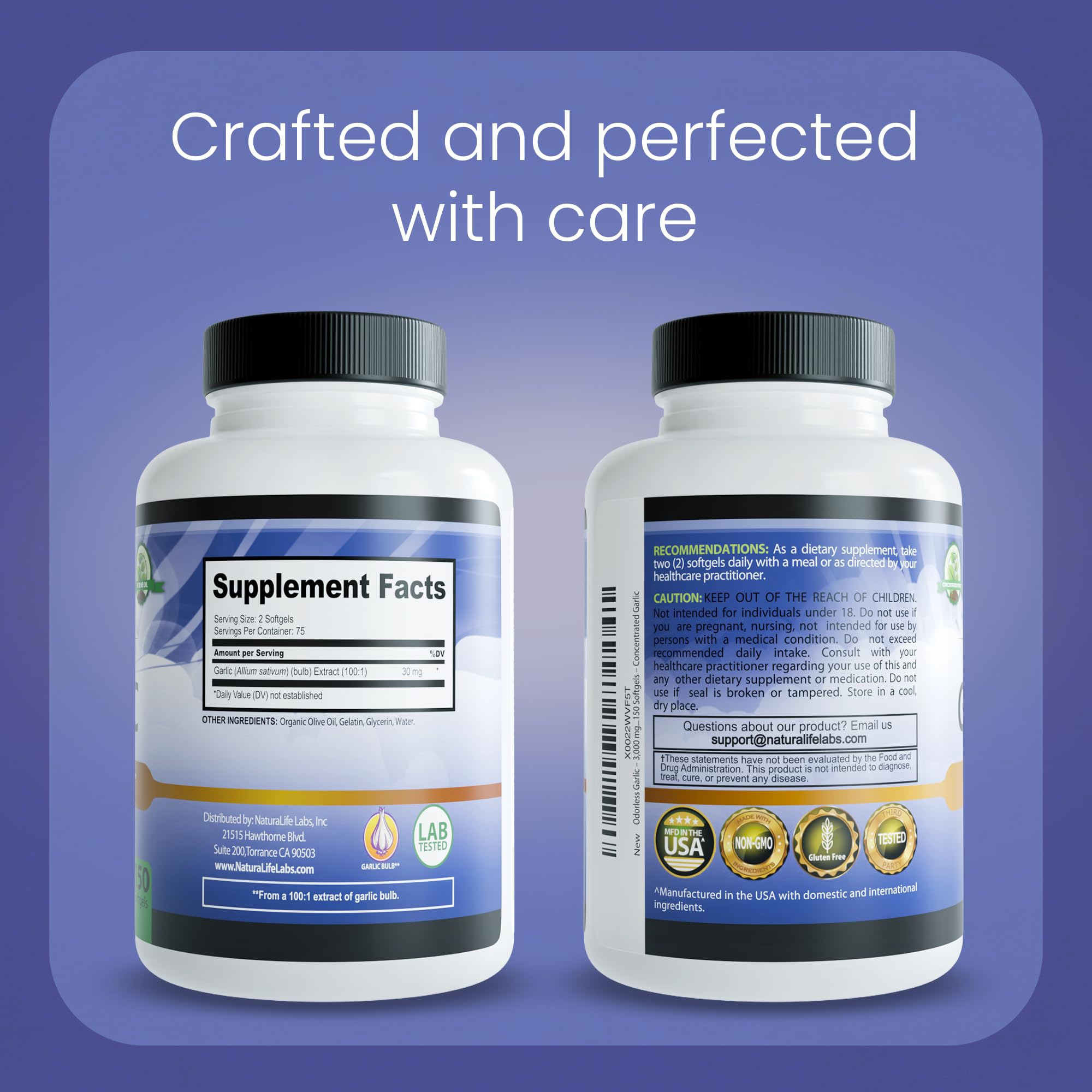NaturaLife Labs pruebas de terceros para asegurar pureza.