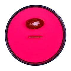 Naturally Wicked Vengeance Candle in gloss black glass elevates display and gifting.