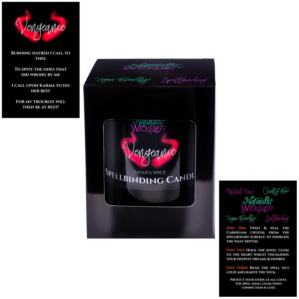 Naturally Wicked Vengeance Candle lid adds a premium, reusable touch to the package.