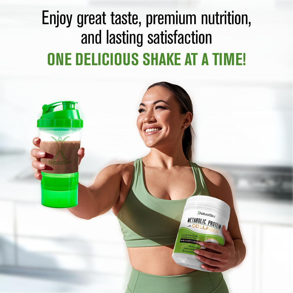 NaturalSlim Metabolic Protein nutrition label shot emphasizes vitamins and minerals.