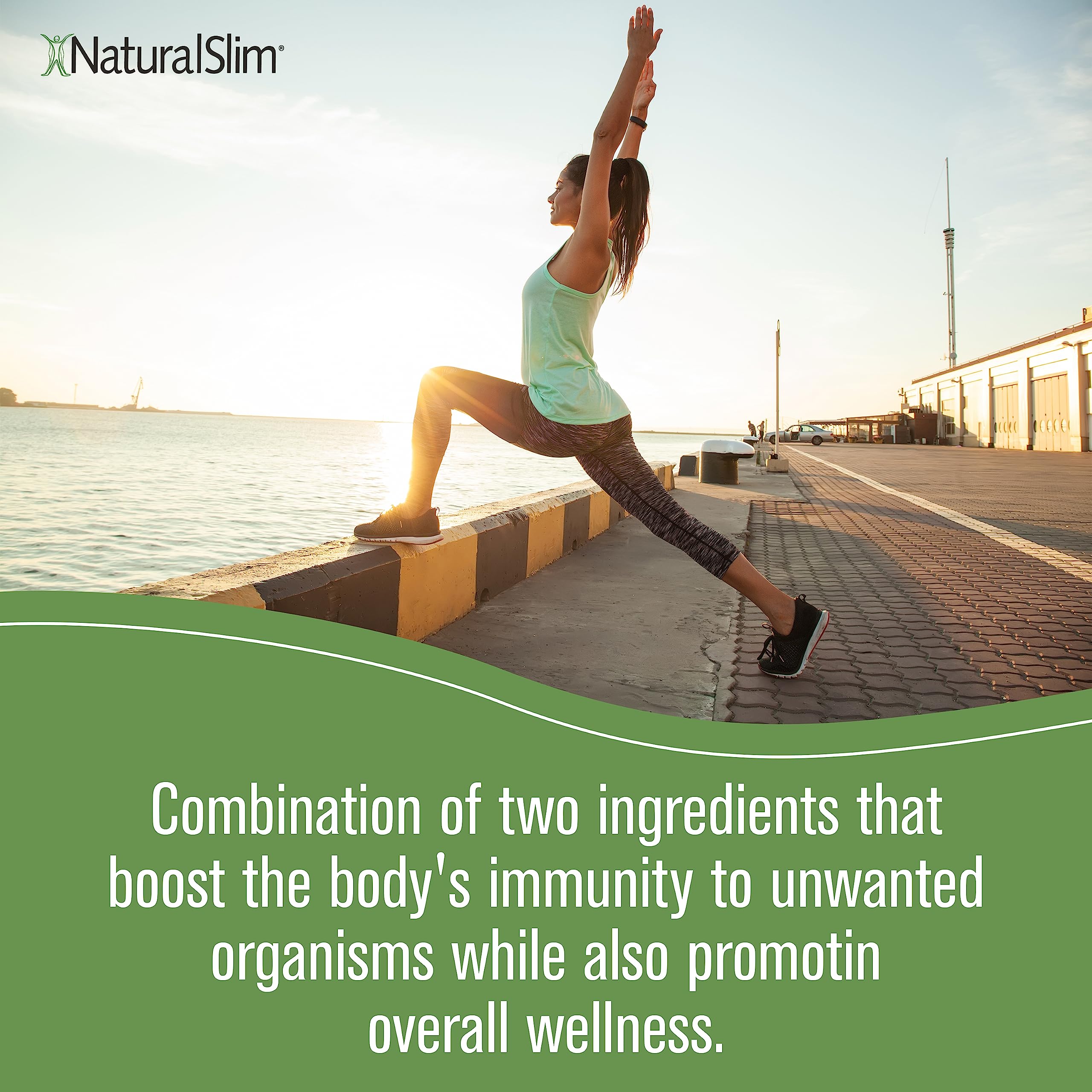 NaturalSlim Garligin lifestyle scene with wholesome meals and activity.