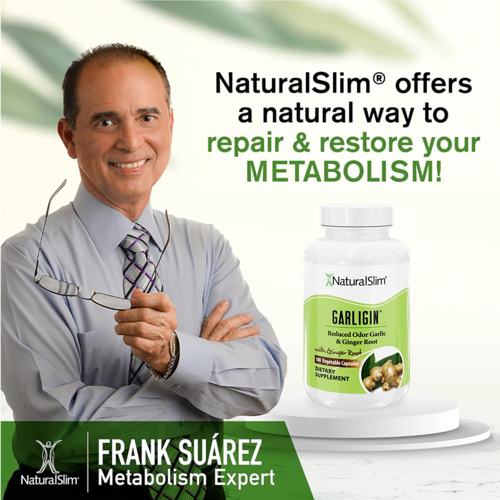 NaturalSlim Garligin packaging highlights quality and easy daily integration.