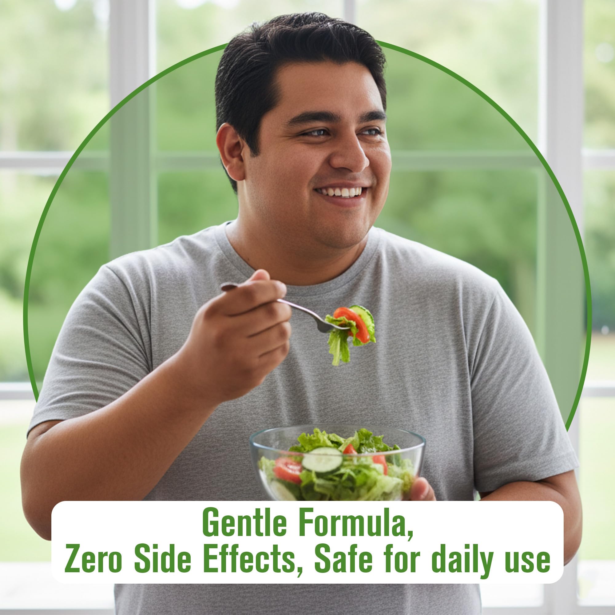 NaturalSlim Good Flora capsules inside bottle illustrate easy-to-swallow daily use.