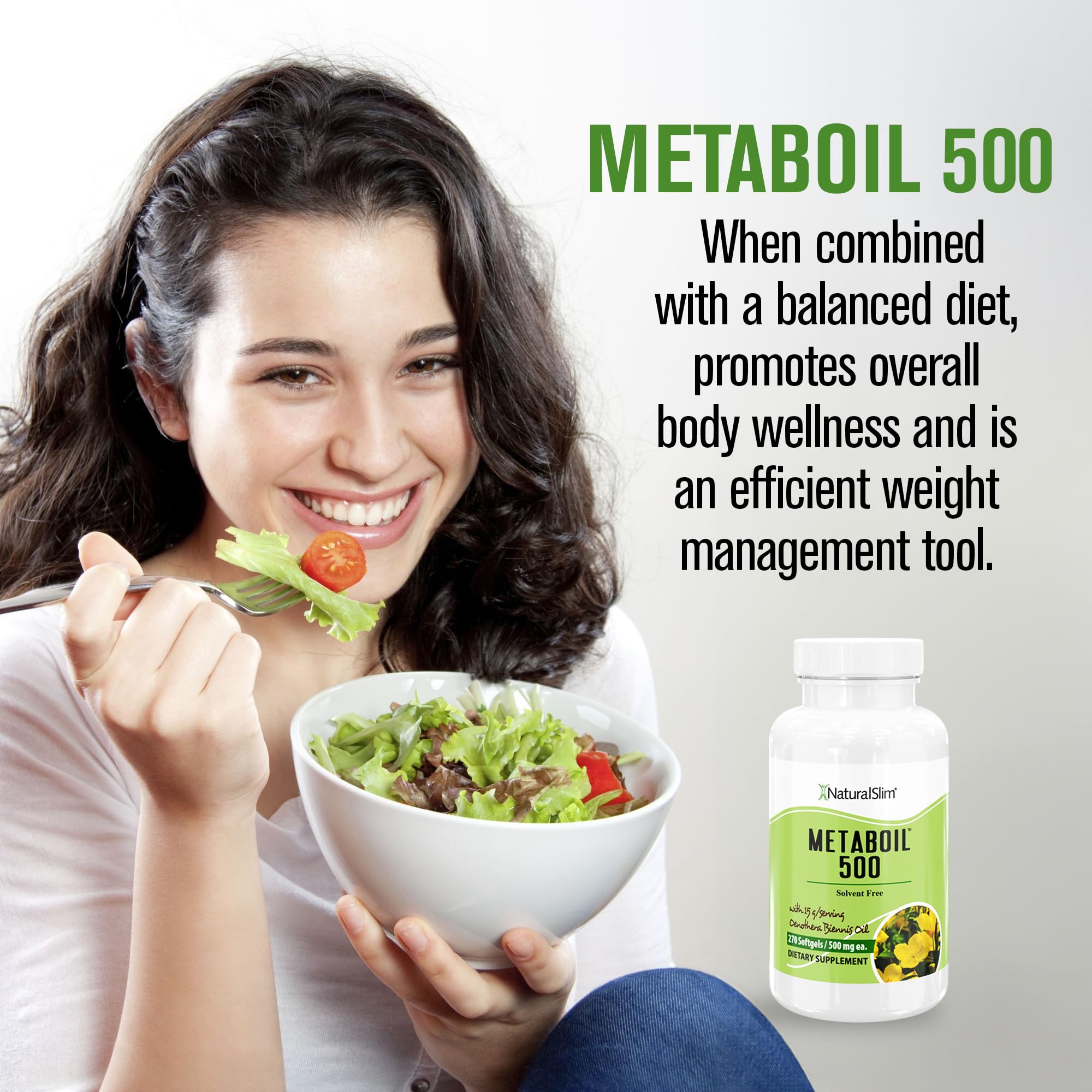 NaturalSlim label detail highlights natural ingredients and product integrity.