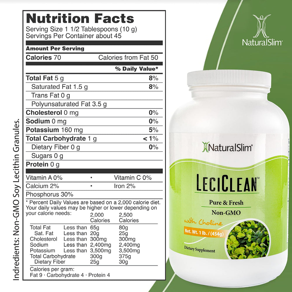 NaturalSlim lecithin granules pour into ingredients for smooth texture.