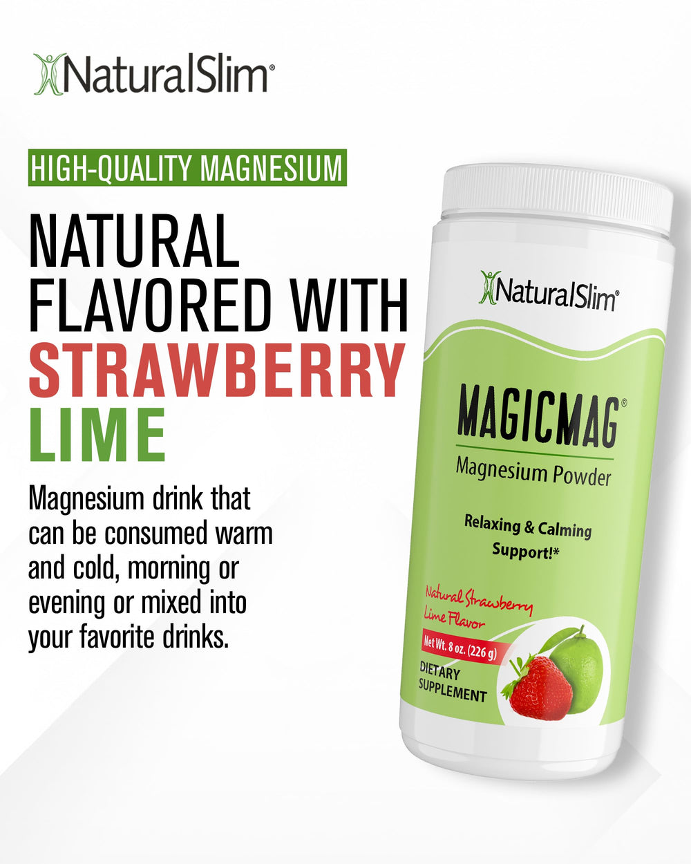 NaturalSlim MagicMag digestive balance with citrate supports comfortable digestion during daily life.