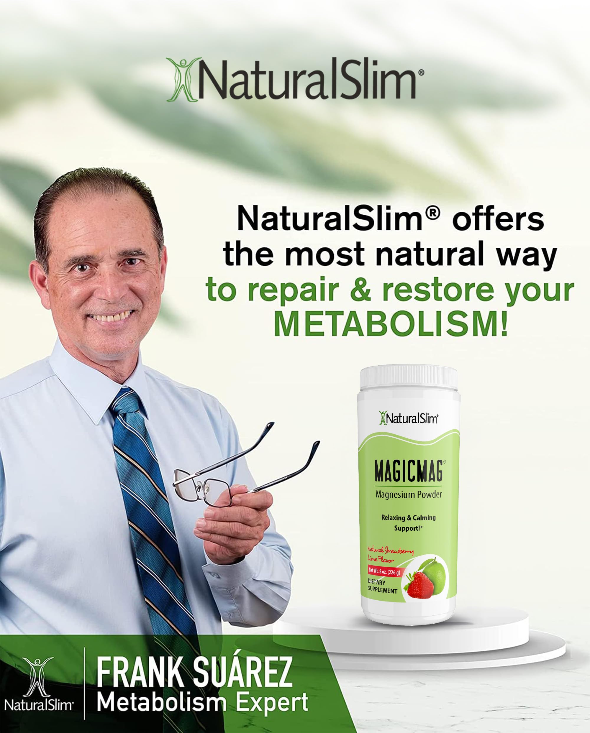NaturalSlim MagicMag strawberry-lime drink provides a tasty daily magnesium boost for balance.