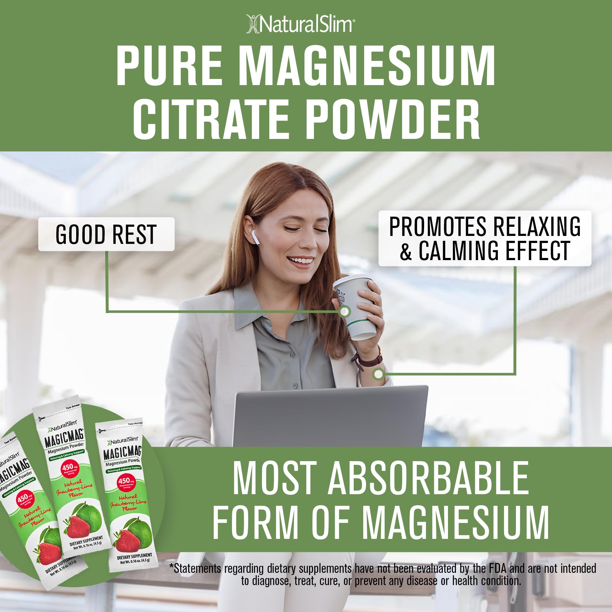 NaturalSlim MagicMag mixing glass illustrating easy preparation for hydration