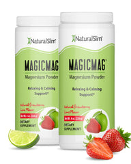 NaturalSlim MagicMag powder tub ready for daily magnesium support.