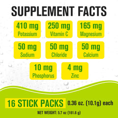NaturalSlim prebiotic gut-health Lemon Lime stick pack supports digestion during workouts