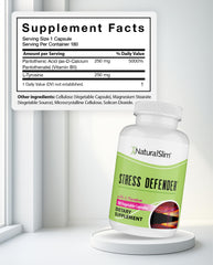NaturalSlim Stress Defender capsules are easy to swallow for daily use.