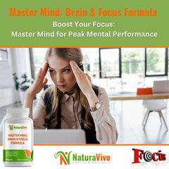 Naturavivo Master Mind packaging on desk ready for study sessions.