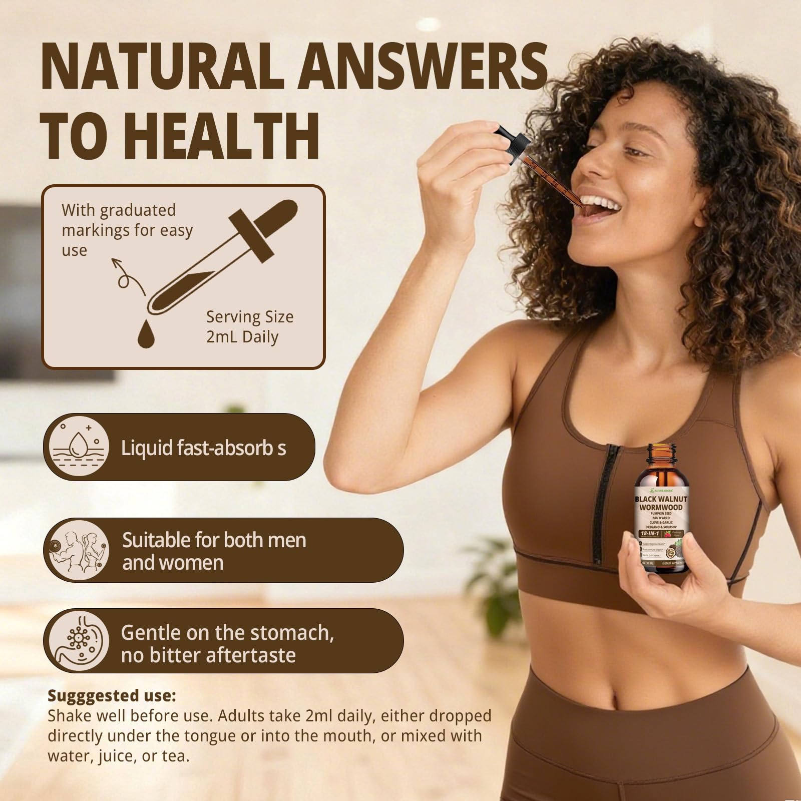Nature Aurora Alcohol-free gentle formula suitable for sensitive stomachs