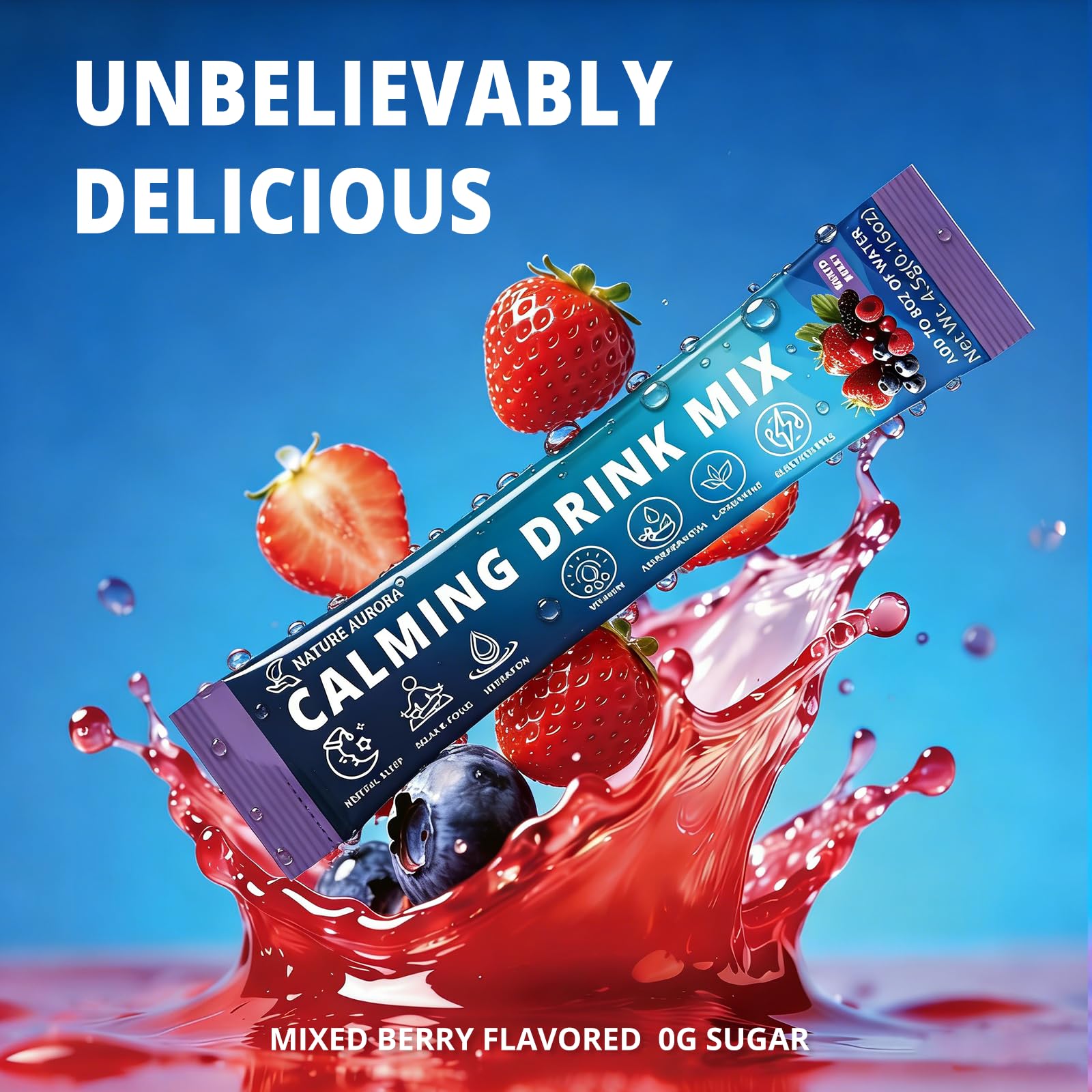 Nature Aurora daily-use relaxation scene with berry drink in a glass