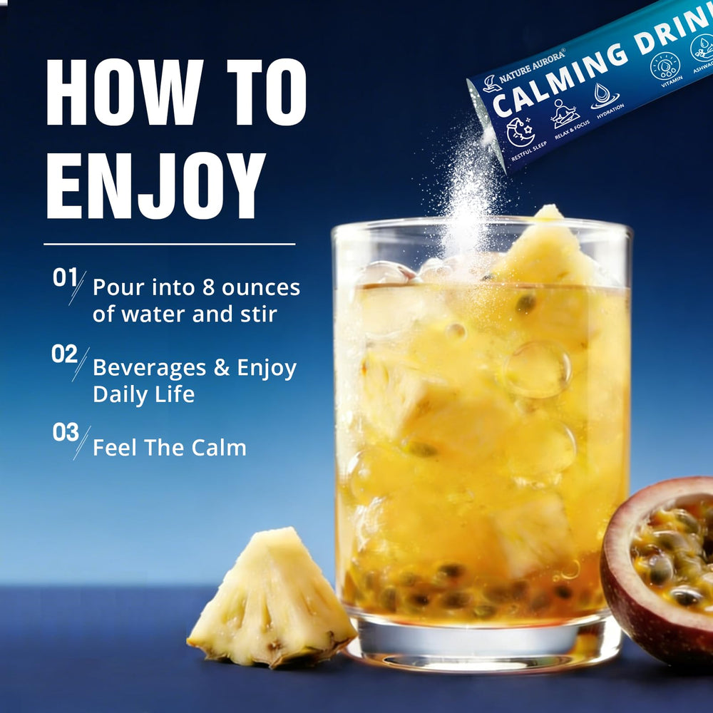 Nature Aurora night-time drink promoting restful moments before bed
