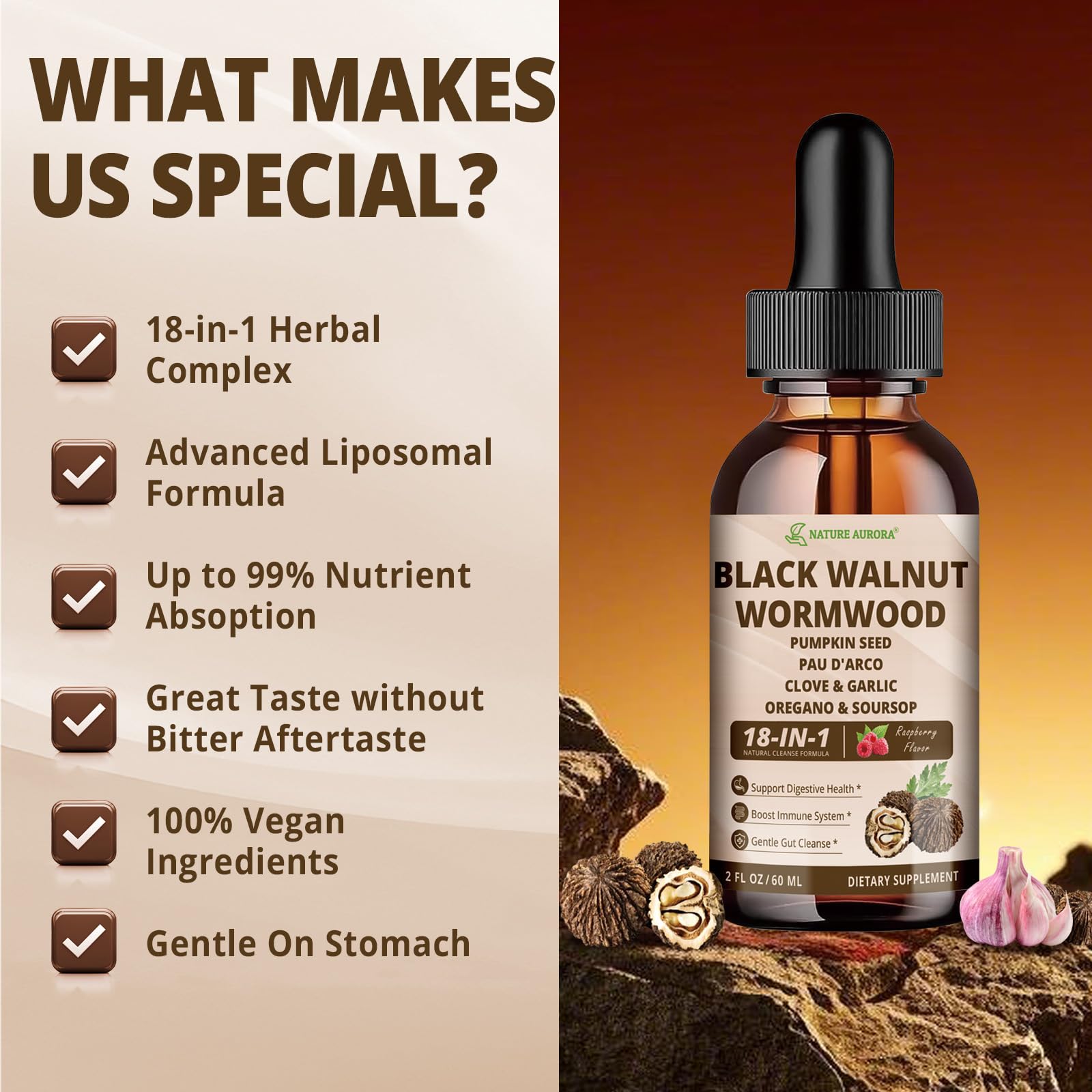 Nature Aurora Pack of two bottles for convenient ongoing detox