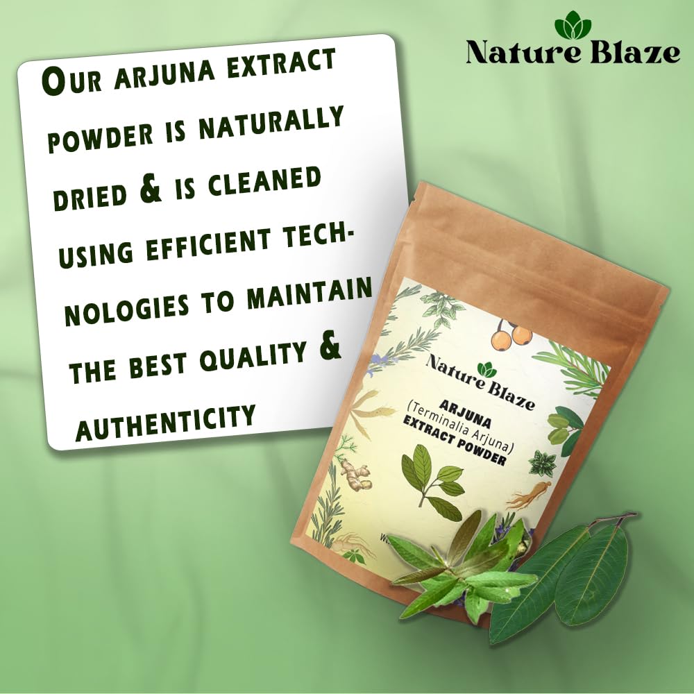 Nature Blaze Arjuna powder in a bowl for simple blends