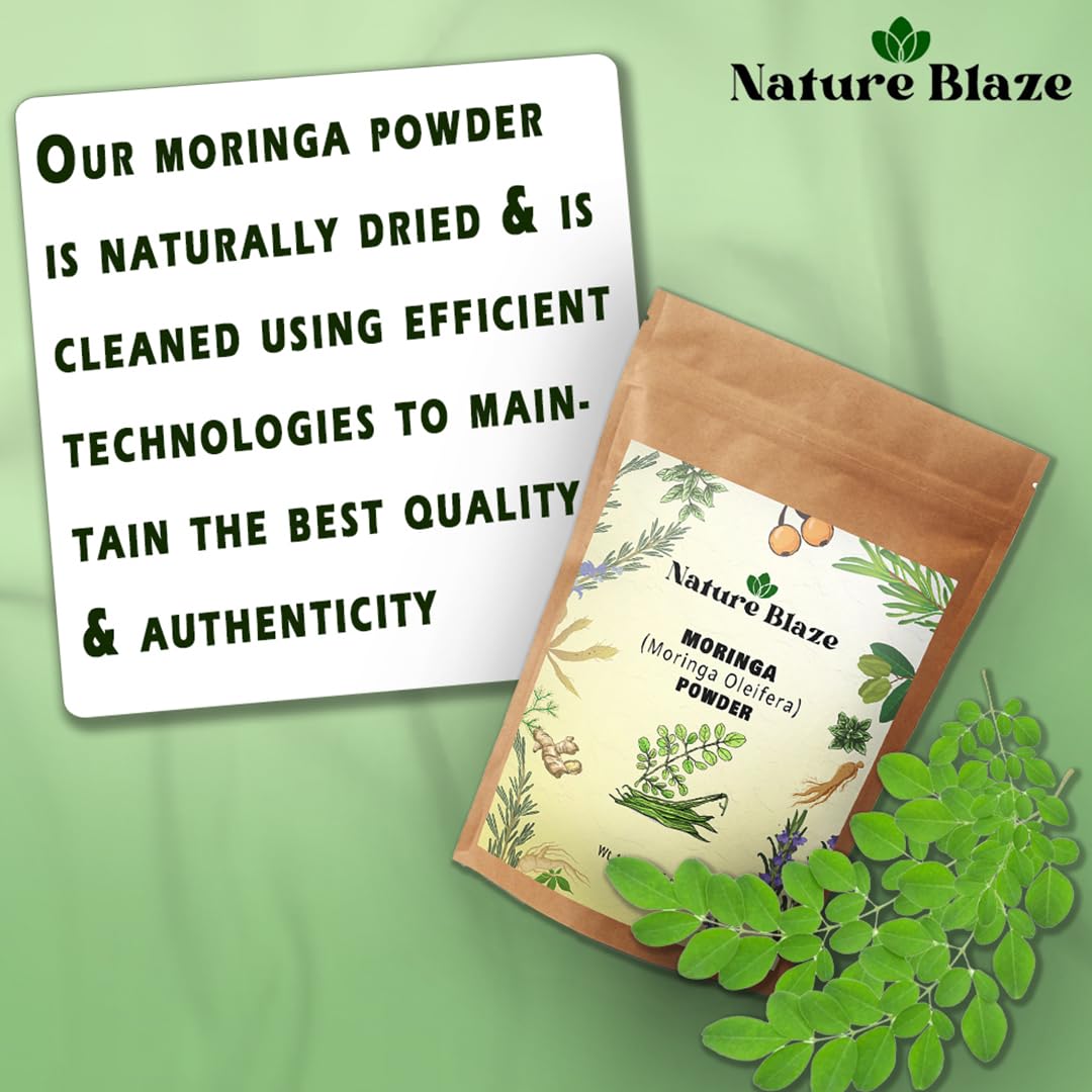 Scoop included with Nature Blaze Moringa powder for accurate daily use