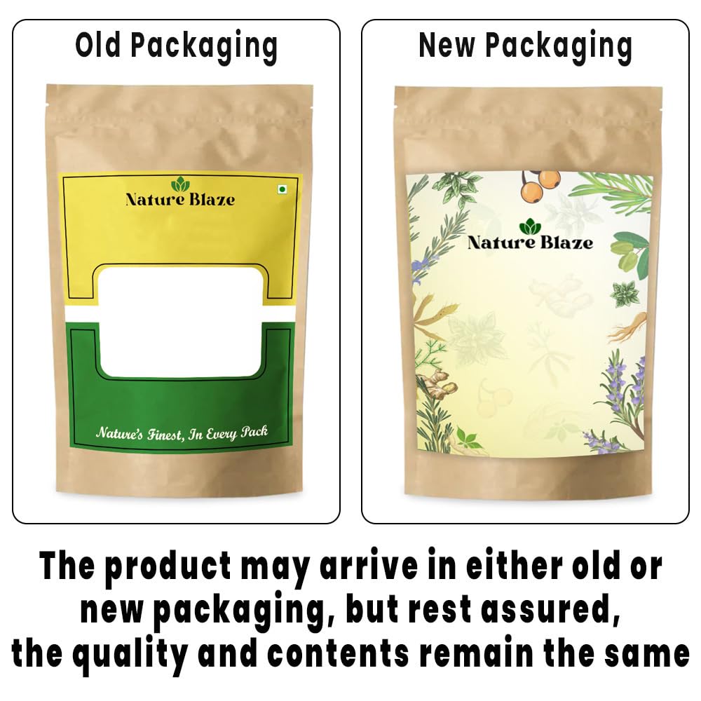 Nature Blaze Safed Musli Powder scoop facilitates precise daily portions.