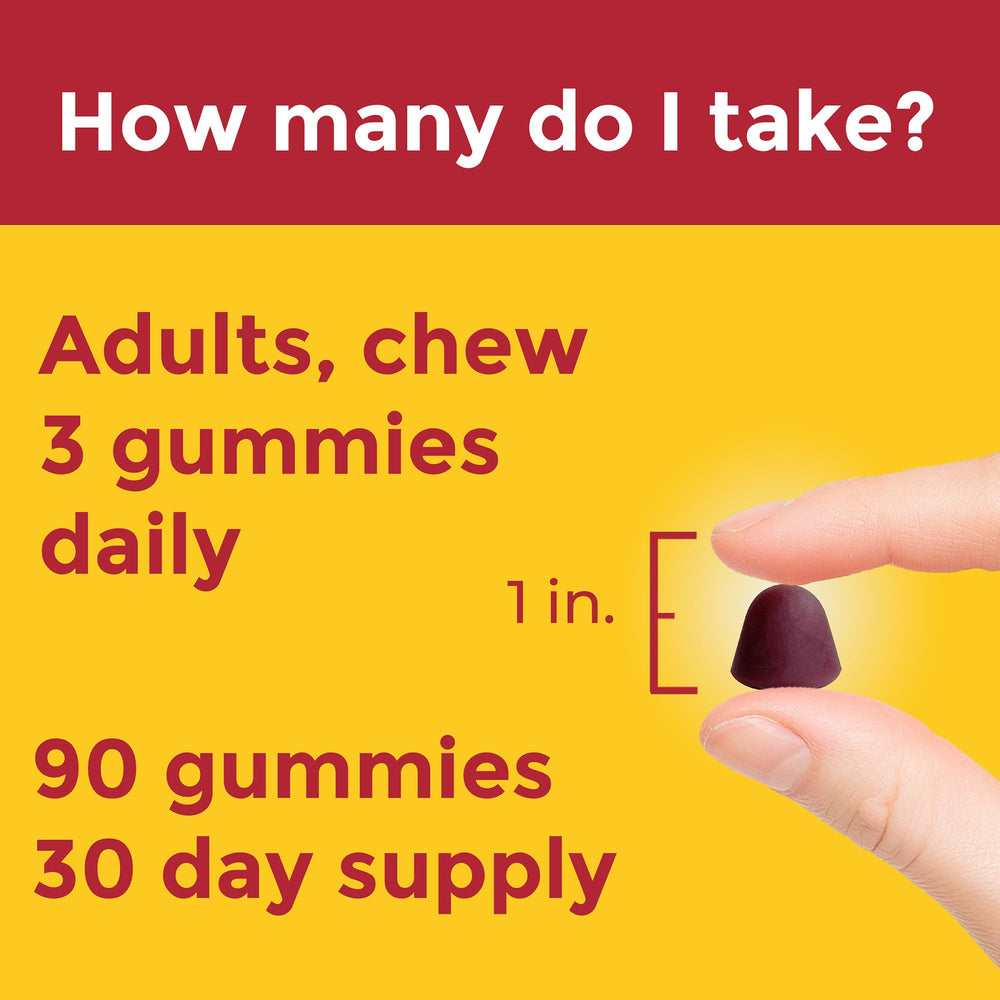 Gluten free label on Nature Made Advanced Multivitamin Gummies package