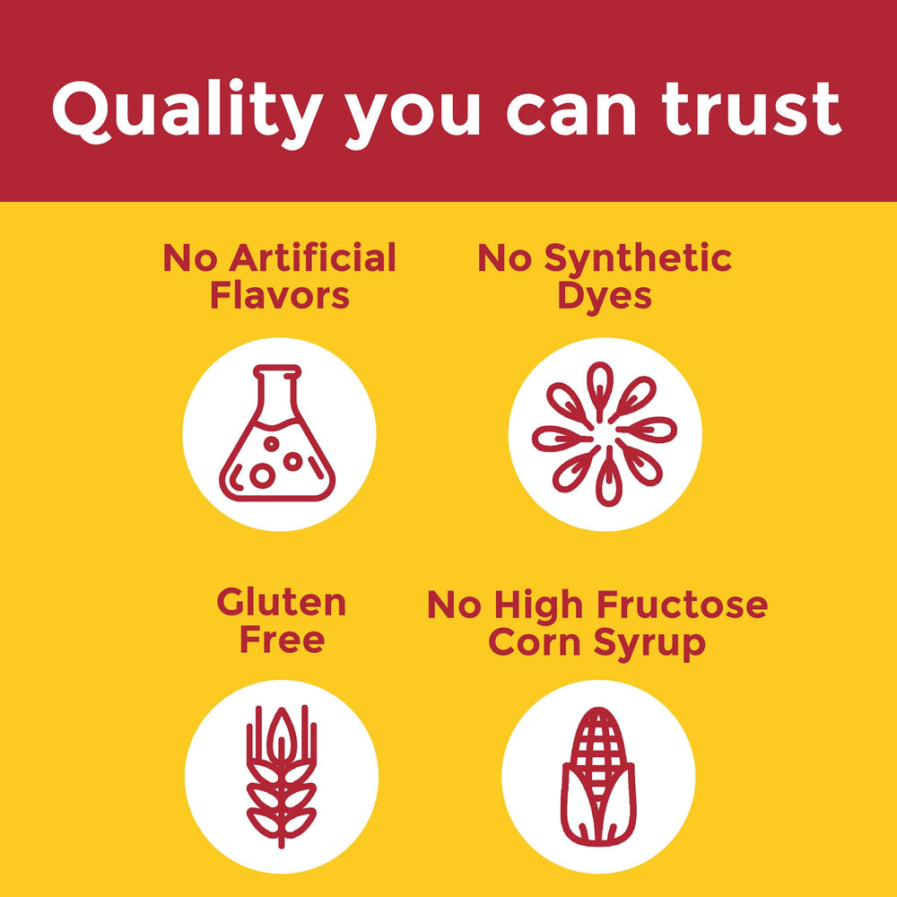 Nature Made Advanced Multivitamin Gummies for Her natural color origin cues on label.