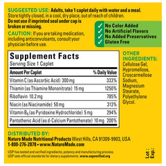 Front label view of Nature Made B-Complex with Vitamin C.