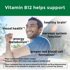Nature Made B12 softgels pouring into hand shows easy daily use