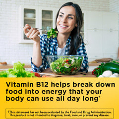 Nature Made Vitamina B12 5000 mcg metabolismo de energía