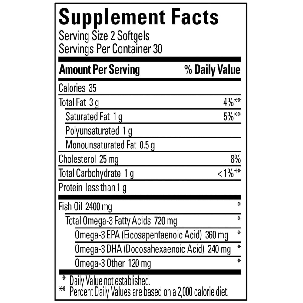 Nature Made Burp-Less Fish Oil softgels close-up for burp-free daily use.