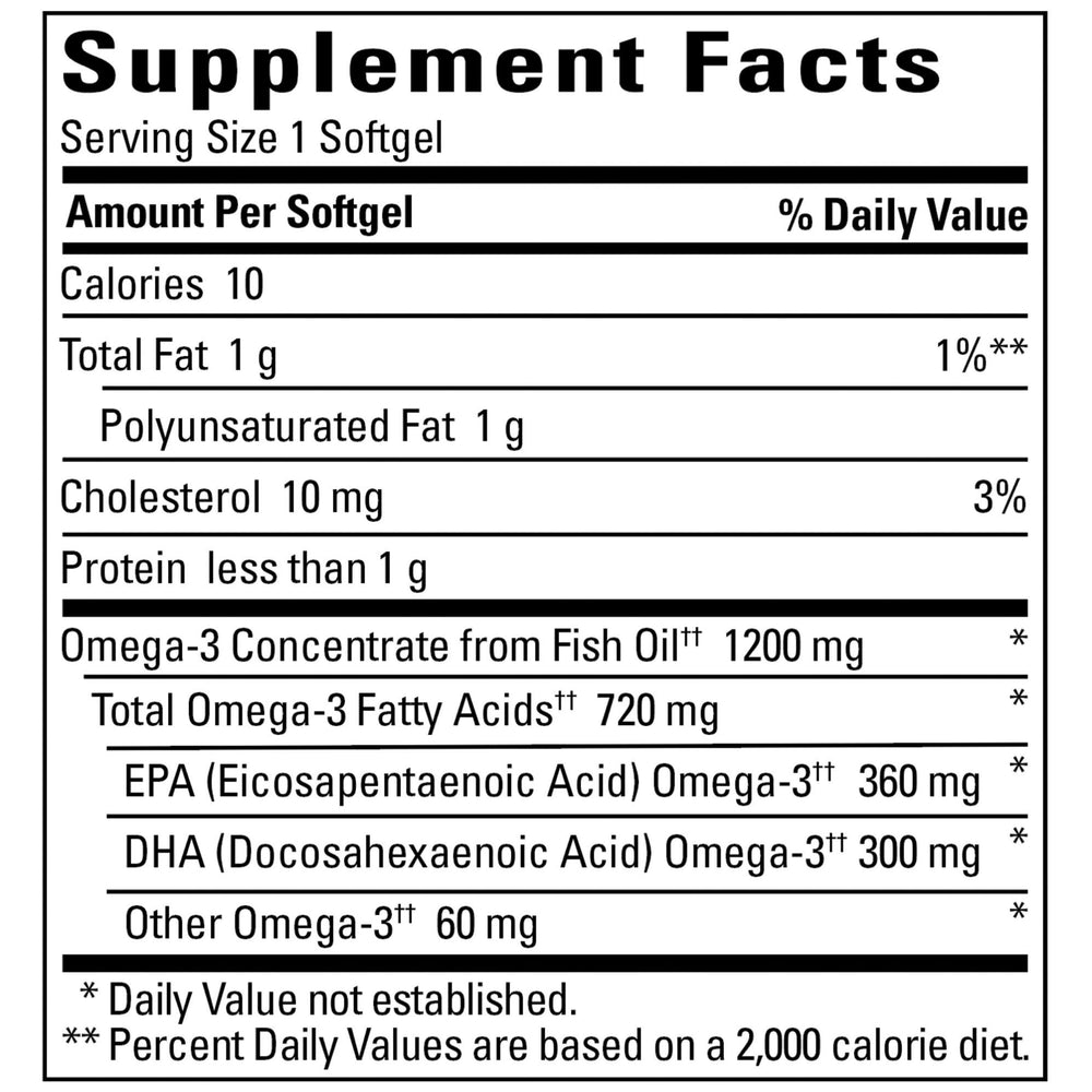 Close view of Nature Made Burp-Less softgels showing daily intake.
