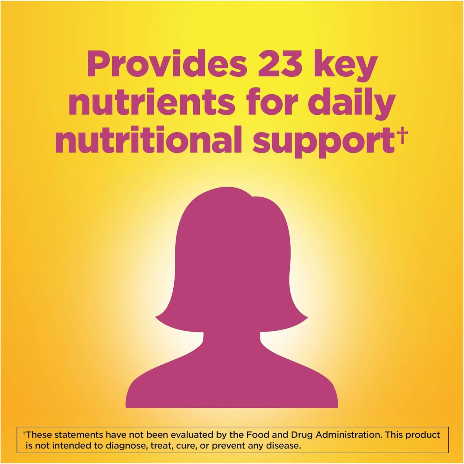 Nature Made Essential Woman Multivitamin inside bottle with tablets ready for use.