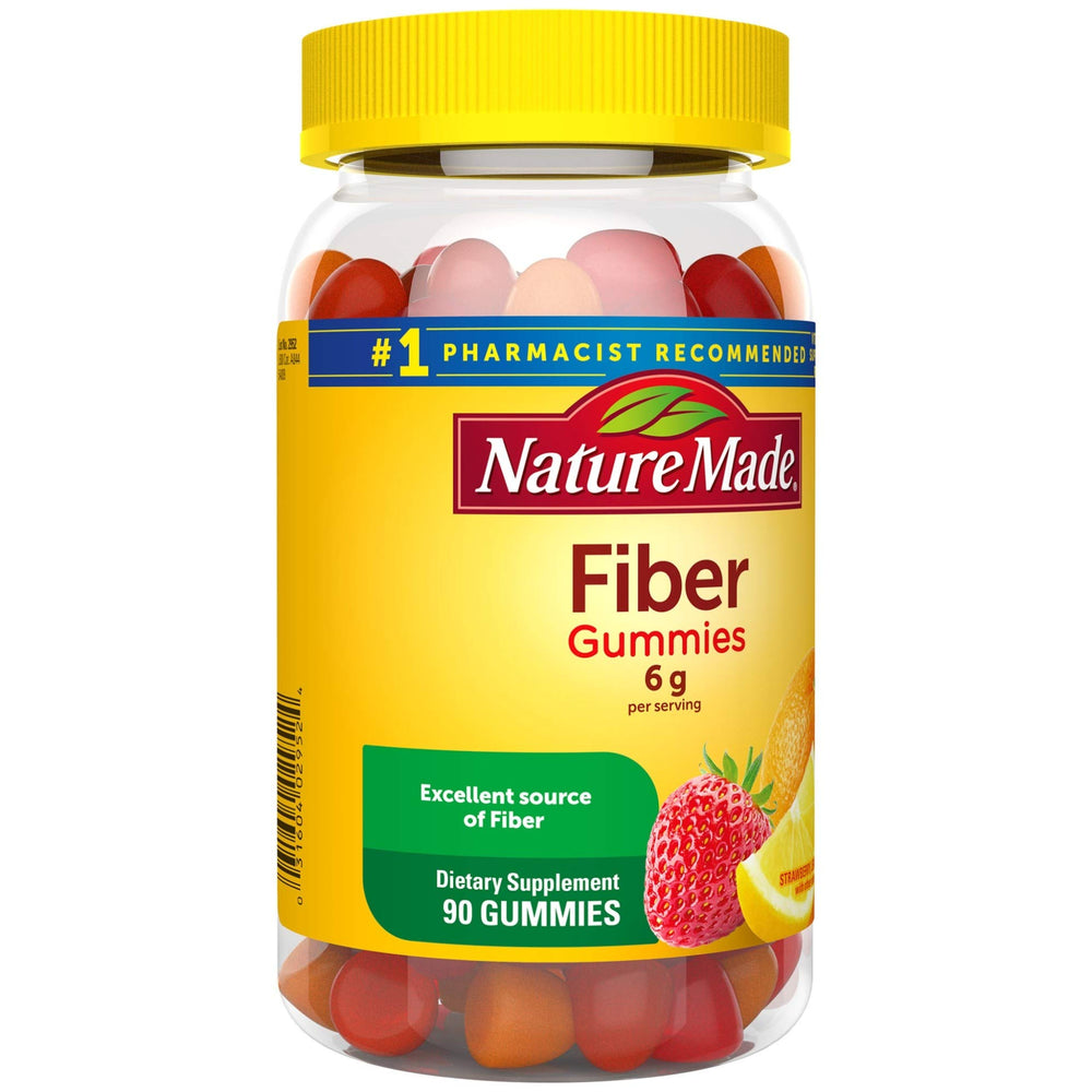 Nature Made Fiber 6 g packaging jar with label