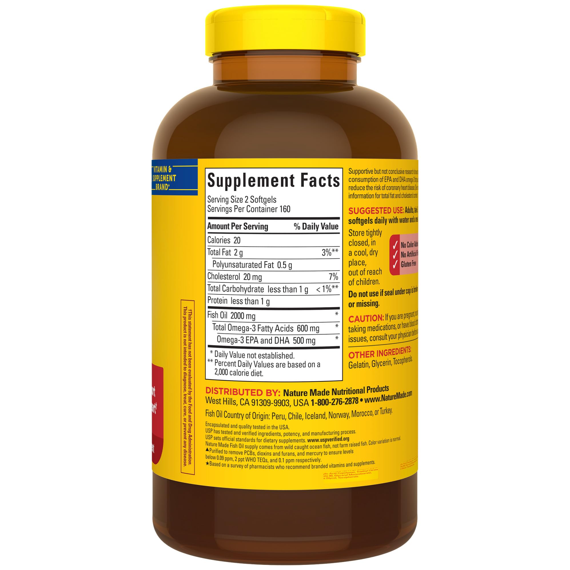 320-count bottle indicates a long 160-day supply.
