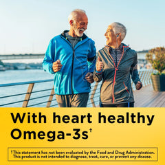 Nature Made Fish Oil Gummies stacked bottles illustrate convenient daily omega-3 intake.