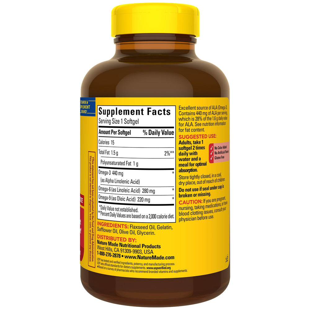 Nature Made 3-6-9 supports heart health as part of a daily routine.