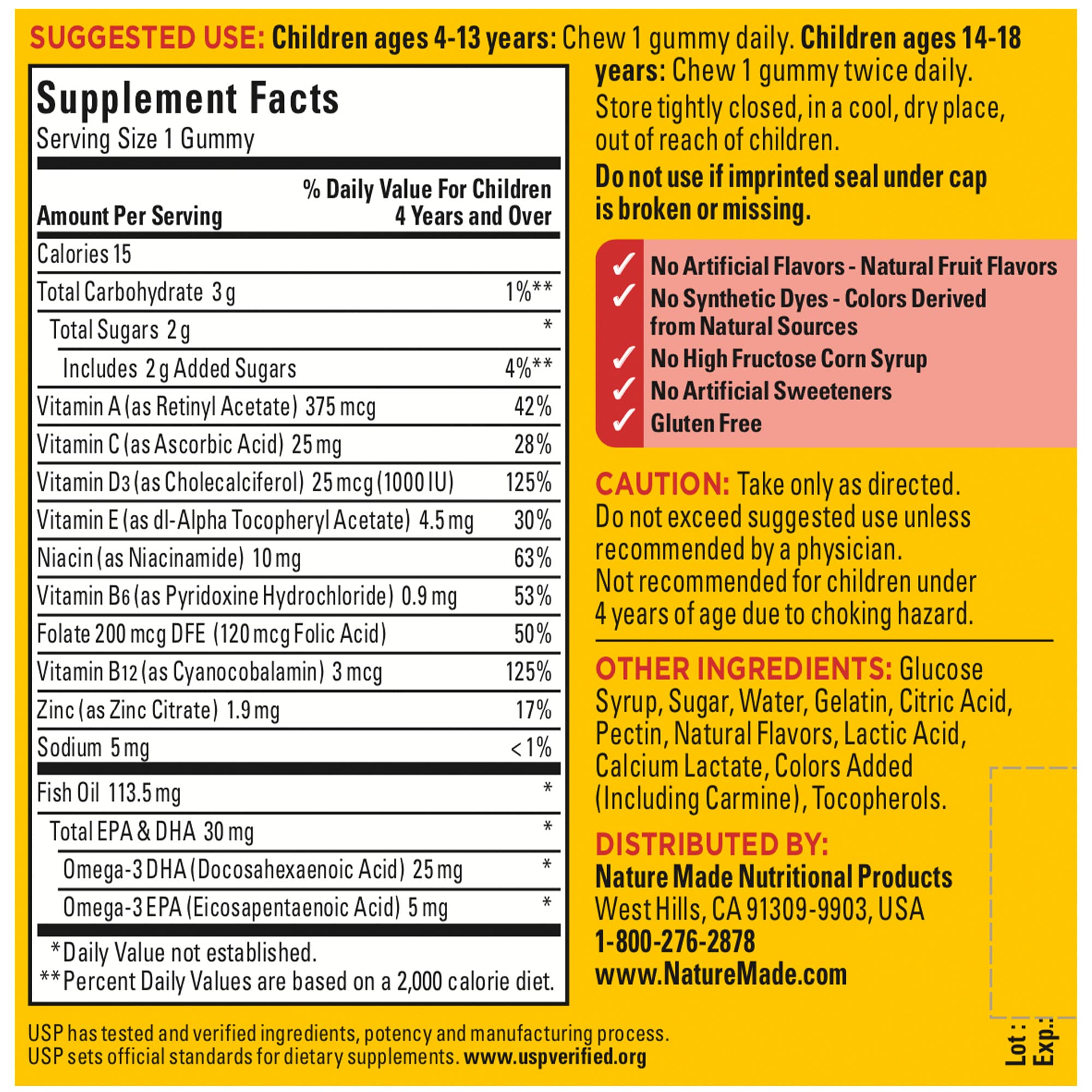 Ages 14-18 dosing scene with Nature Made gummies