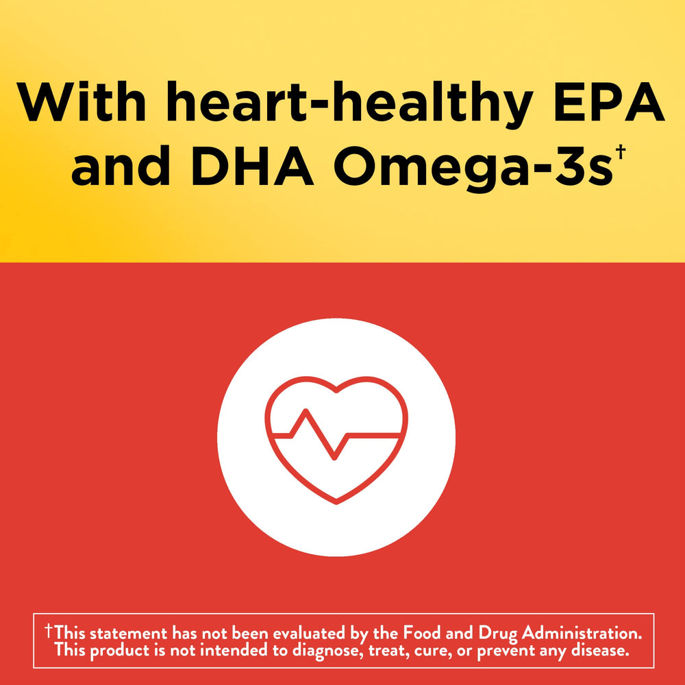 Lemon flavored Nature Made omega-3 gummies for kids