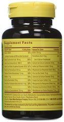 Close-up of Nature Made Multi for Him tablets for daily vitamin routine.