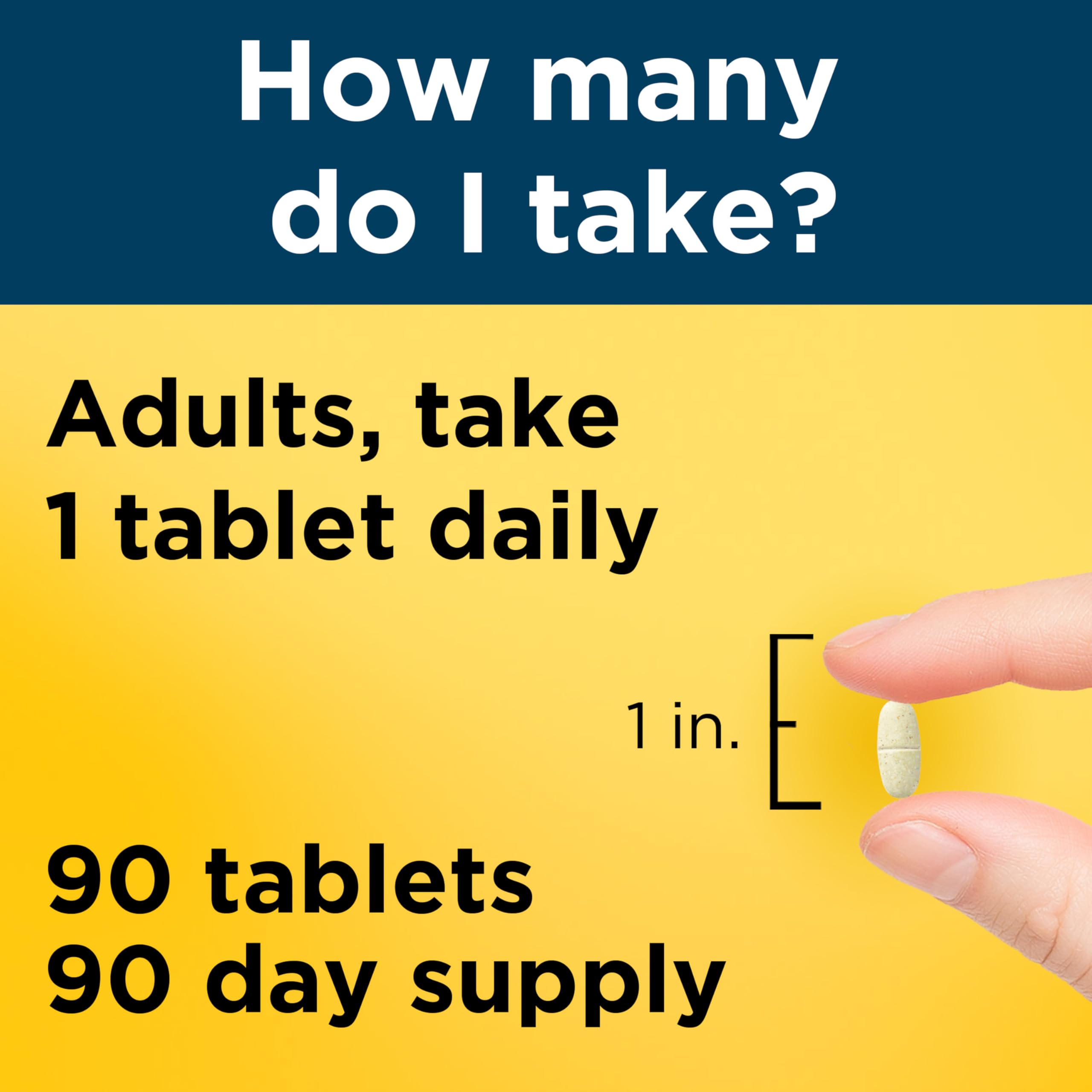Nature Made Multivitamin For Him 50+ gluten-free icon signals safe choice for sensitive diets.